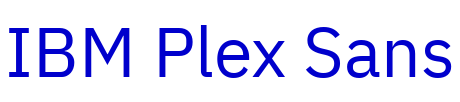IBM Plex Sans police de caractère